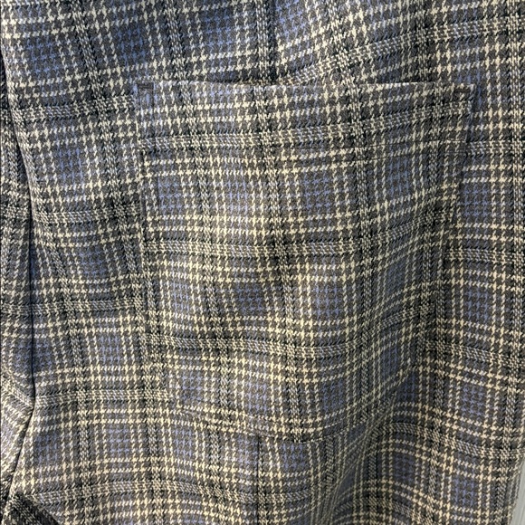 Anthropologie Knit Hiking Bootcut Pants in Gray Plaid, size XL, NWT - Picture 11 of 12